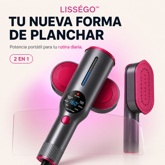 LisséGo™ 2 en 1 — Plancha de Vapor Portátil | Ropa Lisa Sin Sacar la Tabla